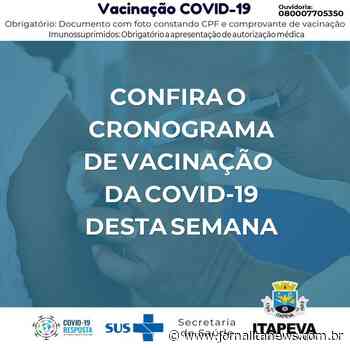 Cronograma de vacinação contra a Covid-19 desta semana em Itapeva - Jornal Ita News