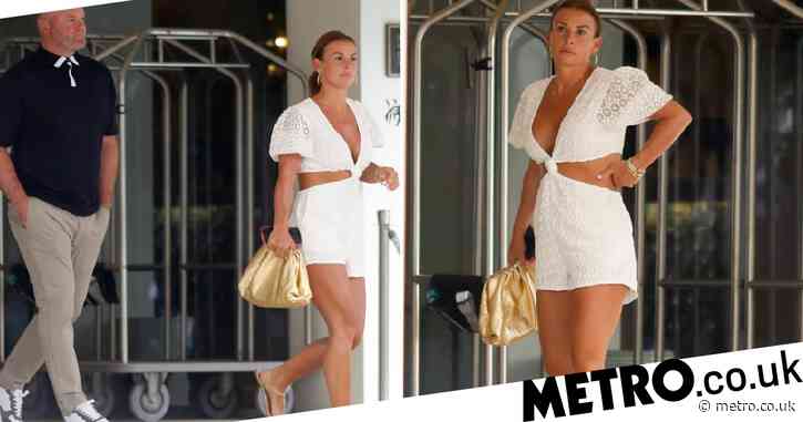 Coleen Rooney and husband Wayne show off glowing tans in Ibiza on idyllic getaway after Rebekah Vardy trial