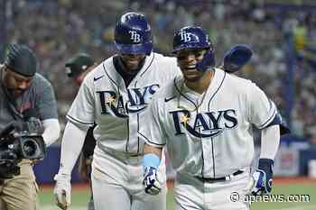 Paredes hits 3 homers, Rays hand Yanks 3rd loss in 20 games - The Associated Press - en Español