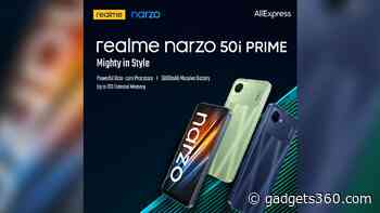 Realme Narzo 50i Prime With Realme C30-Like Design, 5,000mAh Battery Launched
