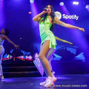 Dua Lipa performs at Spotify Beach on Cannes Lions Day 2