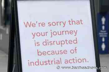 Railway services cancelled yesterday due to strike action - Barrhead News