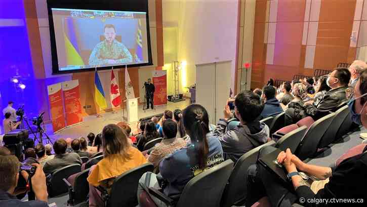 Alberta students get face time with Ukraine President Volodymyr Zelenskyy