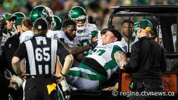 Riders' Dan Clark suffered broken leg in win over Edmonton - CTV News Regina