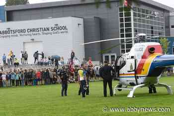 Cops for Cancer riders visit Abbotsford school to thank students