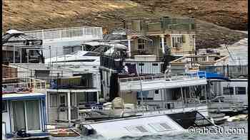 Storm sends houseboats adrift on Kaweah Lake, some damaged in pileup at dam