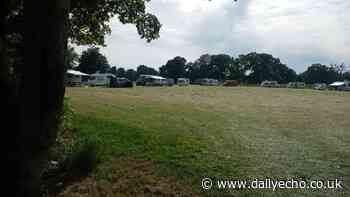 Caravans parked at Mansel Park in Millbrook - Southern Daily Echo