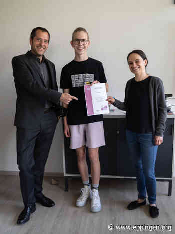 ▷ Jonas Pisot erfolgreich beim Chemie-Wettbewerb - Eppingen.org