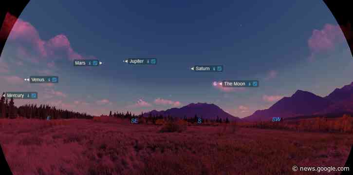 Earth's moon joins rare 5-planet alignment on June 23 - Livescience.com