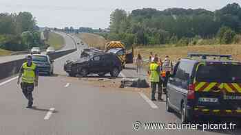 Fresnes-Mazancourt: Deux blessés sur l’A29 après des tonneaux - Le Courrier picard