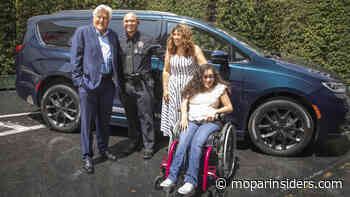 Jay Leno Gives Family A BraunAbility Chrysler Pacifica On "The Kelly Clarkson Show"! - Mopar Insiders