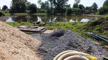 Küsterkamp in Barmstedt: Bauarbeiten an Regenrückhaltebecken: Vollsperrung Richtung Krückau - shz.de