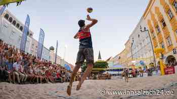 Unter den Lichtern Mühldorfs: Beachvolleyball-Masters-Tour ist am Stadtplatz zu Gast