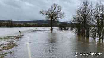 Hochwasser lässt Fulda über die Ufer treten: Wehr in Bad Hersfeld kurz vor dem Überlaufen - hna.de