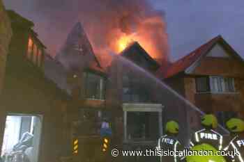 Chelsfield Hill Orpington fire: House destroyed
