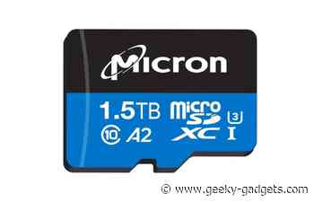 1.5TB microSD card introduced by Micron
