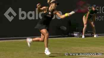 WTA Bad Homburg: Angelique Kerber schnappt sich vorentscheidendes Break mit kraftvollem Winner gegen Lucia Bronzetti - Eurosport DE
