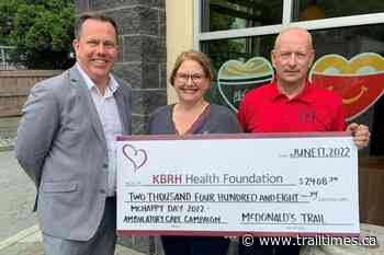 McDonald's Trail makes generous donation to hospital campaign – Trail Daily Times - Trail Times