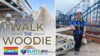 Woman 'Walks in Pride' along the Big Dipper rollercoaster