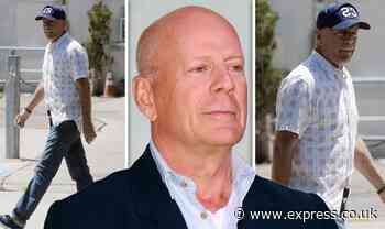 Bruce Willis, 67, puts on brave face in LA amid aphasia battle after quitting Hollywood - Express