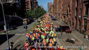 Großer Warnstreik legt Häfen an der Nordseeküste lahm