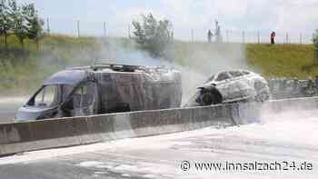 Schwindegg: Unfall auf A94 München-Passau zwischen Dorfen und Schwindegg – Auto in Brand - innsalzach24.de