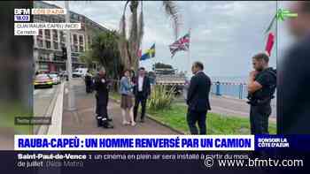 Nice: un homme renversé par un camion sur le quai Rauba Capeu - BFMTV