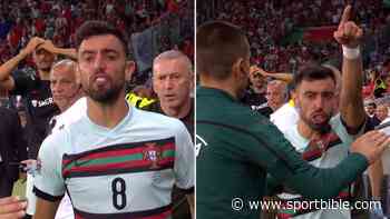 Bruno Fernandes Completely Lost His S**t In Switzerland vs Portugal - SPORTbible