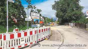 Maßnahme in Schramberg - Halbseitige Straßensperrung am "Schönblick" - Schwarzwälder Bote