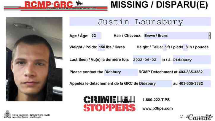 Missing: Justin Lounsbury, 32, of Didsbury - rdnewsnow.com