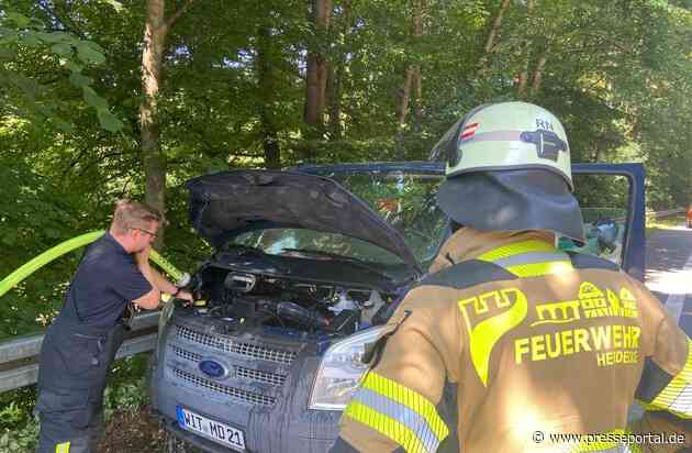 FW-EN: Schwelbrand im Motorraum - Übergreifen auf Fahrzeug verhindert - Autofahrer gefährdet Einsatzkräfte