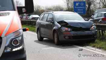 Ins Heck geprallt: Auffahrunfall: A23 zwischen Pinneberg und Tornesch gesperrt - shz.de