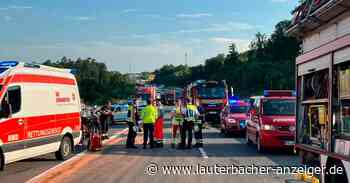 Unfall mit fünf Lkw auf A5 zwischen Homberg und Alsfeld - Lauterbacher Anzeiger