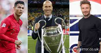 Zinedine Zidane: Cristiano Ronaldo and David Beckham in agreement over Real Madrid icon - The Mirror