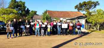 Comunidade protesta contra fechamento de escola na zona rural de Nova Hartz - Globo.com
