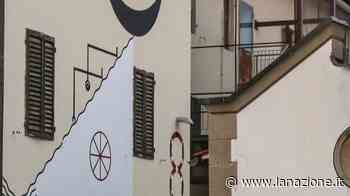 Un murales in biblioteca per accrescere la cultura Opera di Guerrilla Spam - LA NAZIONE