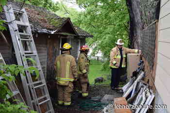 Shed fire out on River Drive - KenoraOnline.com