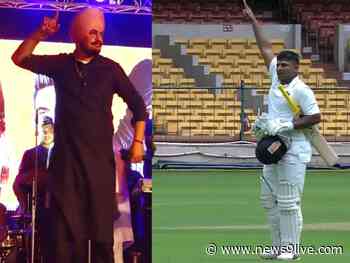A dash of nostalgia in Sarfaraz Khans epic ton, pays tribute to Sidhu Moose Wala with trademark thappi - News9 LIVE