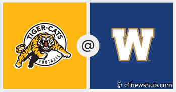 Week 3 Game Preview: Hamilton Tiger-Cats at Winnipeg Blue Bombers - CFL News Hub