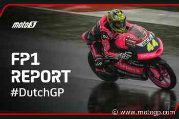 Munoz il più veloce sotto la pioggia di Assen nella FP1