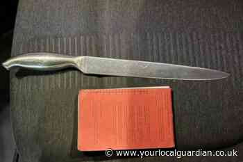 HUGE knife found after man detained in west Croydon