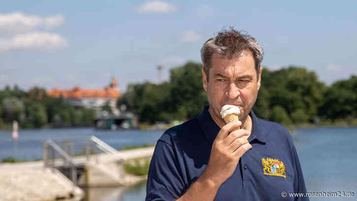 Sommer, Sonne, Söder: Ministerpräsident springt in Simssee und genießt Geselligkeit in Tengling