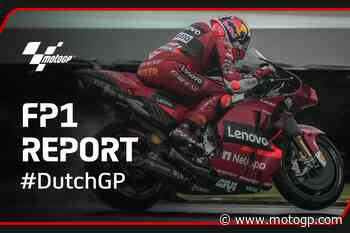 Miller maestro sul bagnato nel venerdì mattina olandese