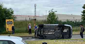 Dublin news LIVE: Car flips on its side in crash on busy road leading to huge delays - Dublin Live