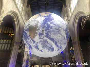 First look at giant Earth inside Oxford church building