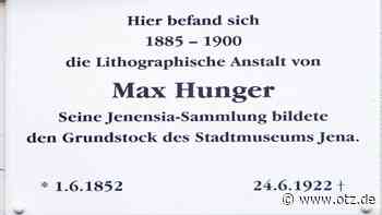Max Hunger ist nach 100 Jahren wieder in Jena präsent
