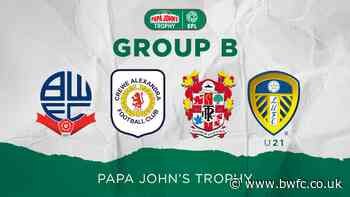 Wanderers To Face Leeds' U21s In EFL Trophy - Bolton Wanderers
