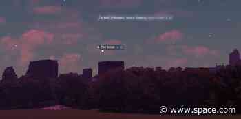 Venus and the crescent moon get together in dazzling dance early Sunday