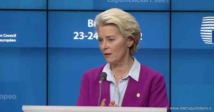 Gas, von der Leyen: “Alzando la temperatura dei condizionatori di due gradi si risparmia l’equivalente delle forniture di Nord Stream 1”
