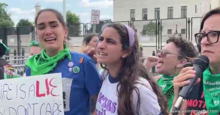 Video Captures the Tearful Moment Pro-Abortion Protesters Learned Roe v. Wade Was Struck Down